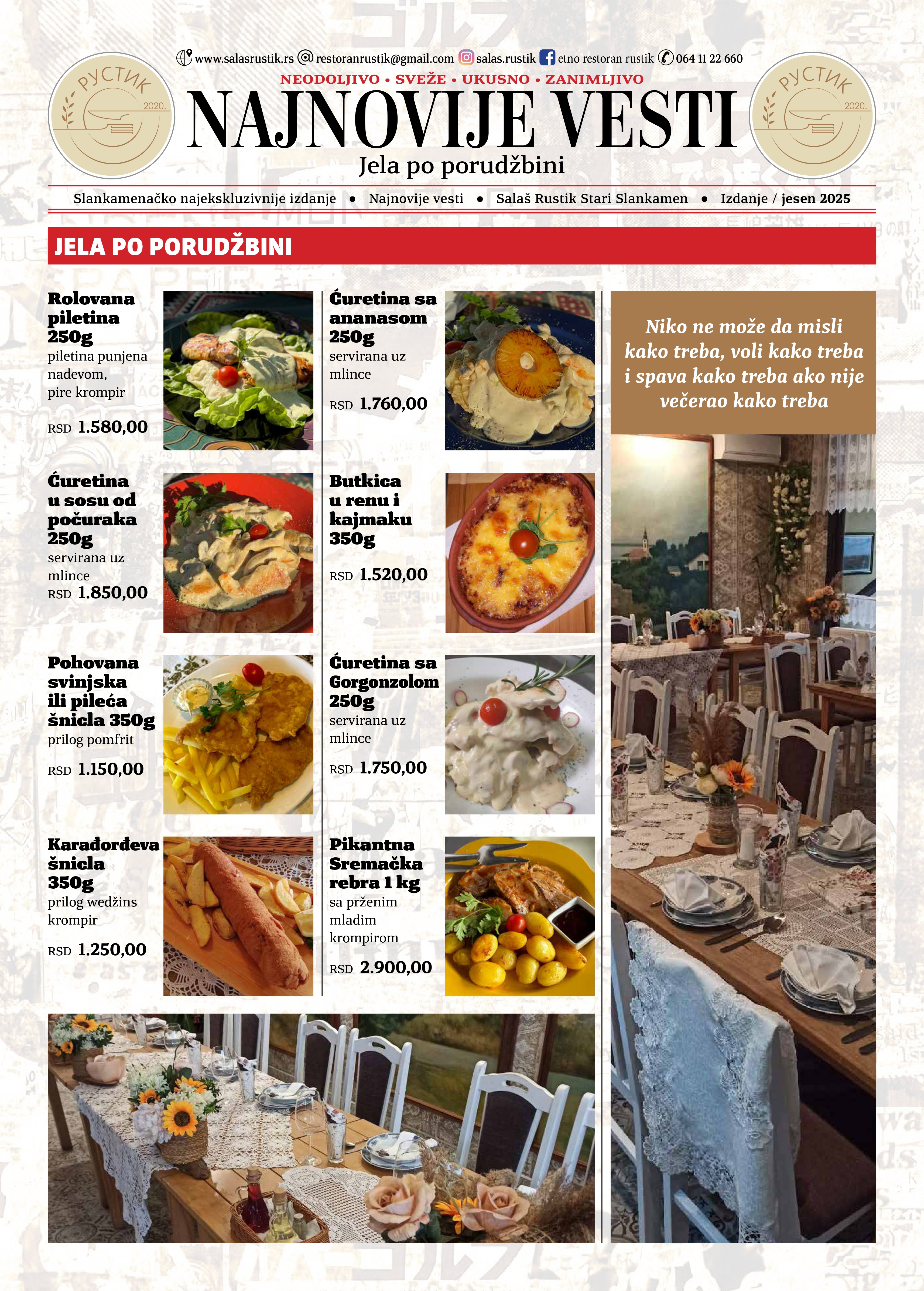 Menu page 3