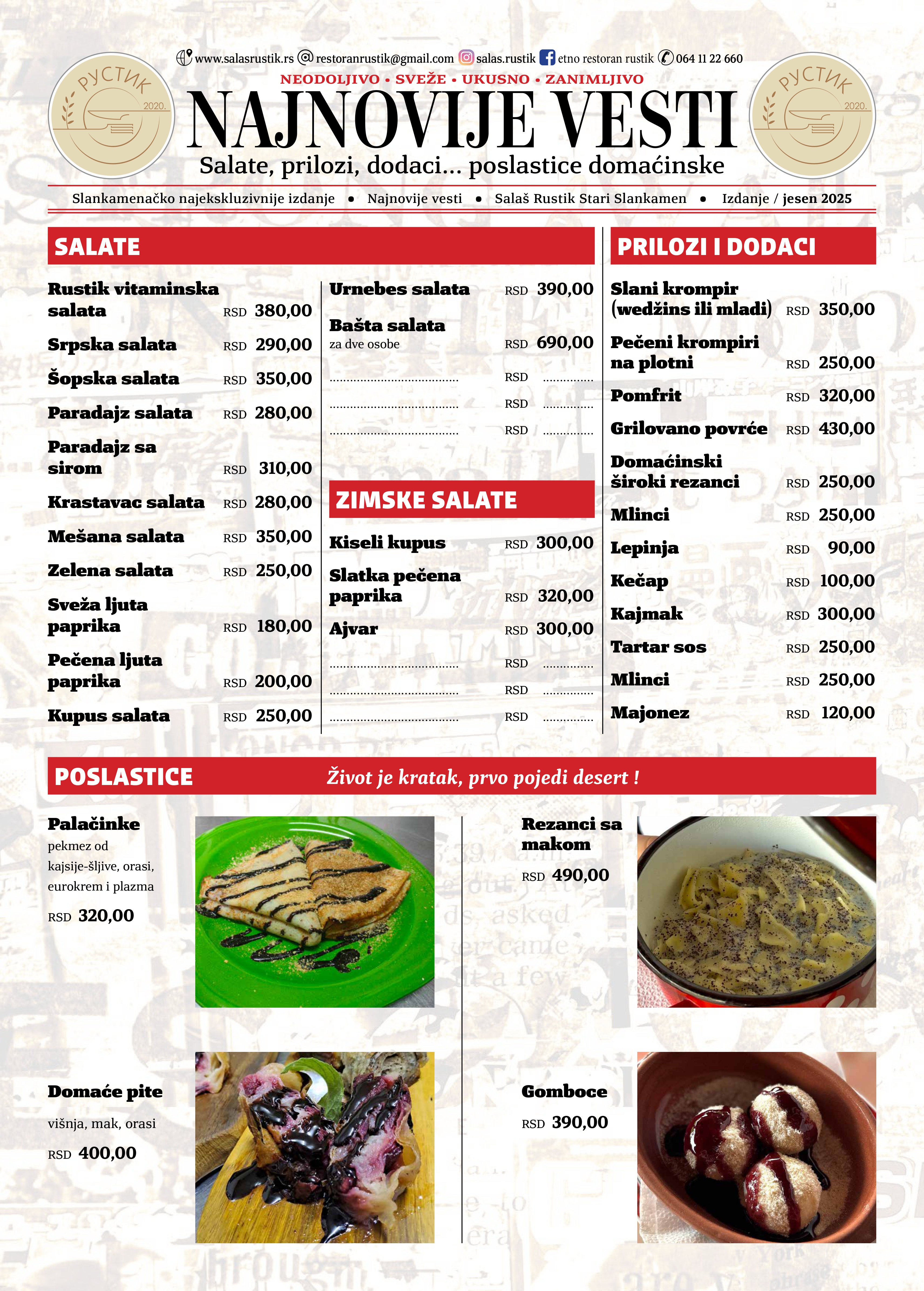 Menu page 6