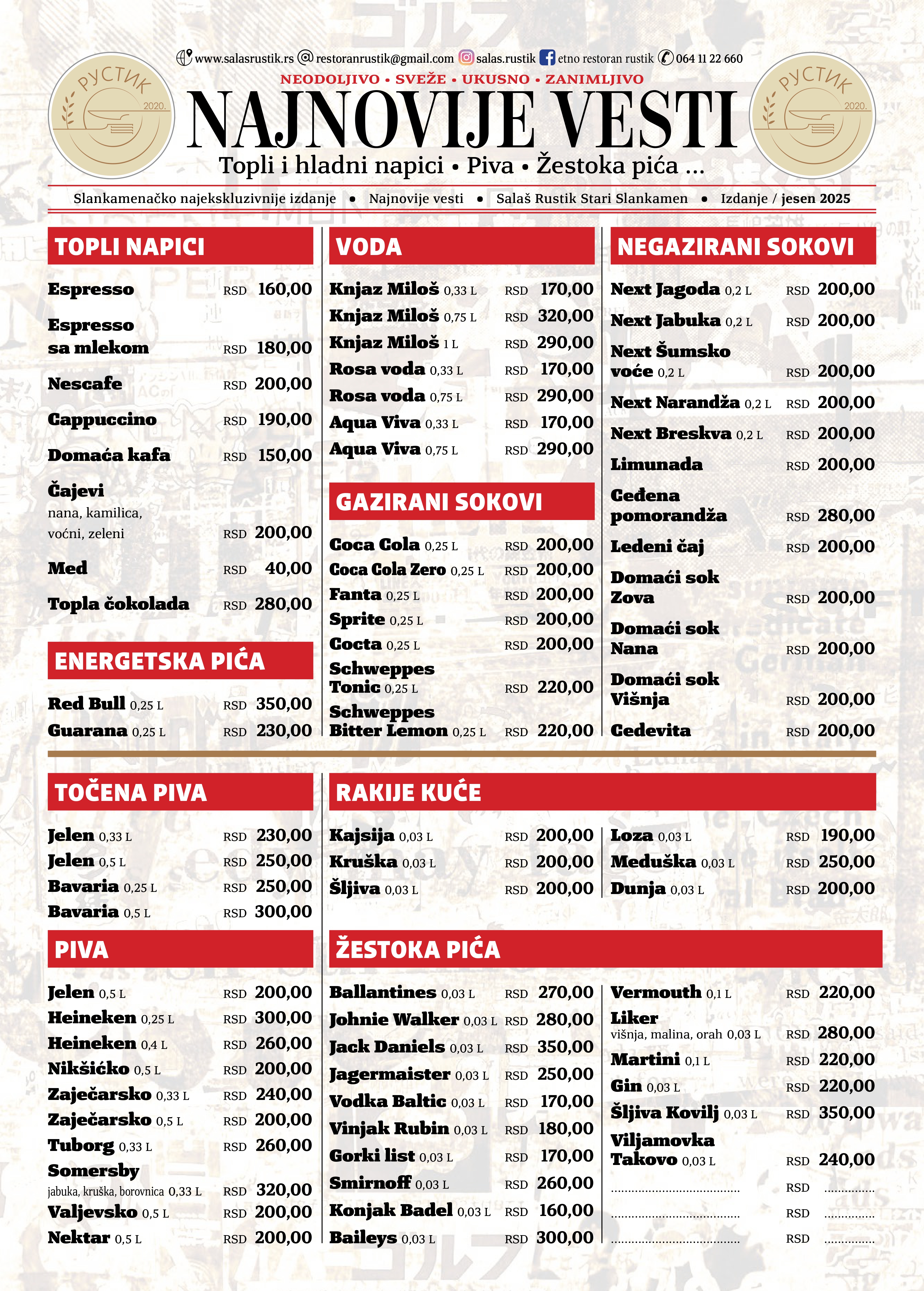 Menu page 7
